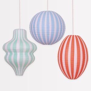 Meri Meri Stripy Lanterns (Pack of 3) - 1 of 4