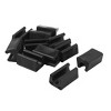 Unique Bargains Plastic Rectangle Non-Slip Chair Leg Tips Black 1.1" x 0.8" x 0.6" 12 Pcs - 3 of 4