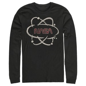 Men's NASA Atom Path Logo Long Sleeve Shirt - 1 of 3