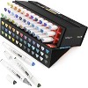 Arteza Professional Everblend Dual Tip Ultra Artist Brush Sketch Markers,  Architect Tones, Replaceable Tips - 36 Pack : Target