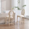 Sapphtopaz French Country Wooden Dining Chairs Set of 2, Side Accent Chairs Kitchen Chairs Barstools for Dining Room, Kitchen Island - 3 of 4