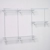 Closetmaid 4' - 6' Adjustable ShelfTrack Closet Organizer Kit w/Hang Track, Standards, Shelf Brackets, Closet Rods Support & SuperSlide Shelves, White - 3 of 4