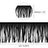 Unique Bargains PU Leather Suede Sewing Tassel Fringe Trim 2 Yards 12 Inch - 2 of 4