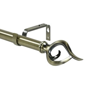 Urbanest 1-inch Diameter Flame Adjustable Single Drapery Curtain Rod - 5 Finishes - 1 of 1