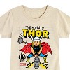 Girls' - Marvel - Thor Doodle Fitted Short Sleeve Graphic T-Shirt - 2 of 4