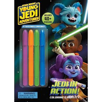 Star Wars Young Jedi Adventures: Jedi in Action! - (Color & Activity with Twistable Crayons) by  Grace Baranowski (Paperback)