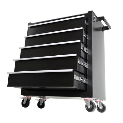 5-drawer Rolling Tool Chest, Heavy-duty Steel Cabinet On Wheels, Tool ...