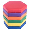 Bintiva Color Coded Vinyl Floor Cushions, Hexagon, Set of 6 - 2 of 4