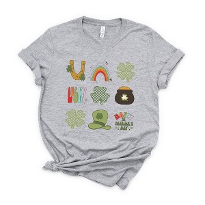 Simply Sage Market Women's St. Patrick's Icons Chart Short Sleeve Graphic Tee - 1 of 3