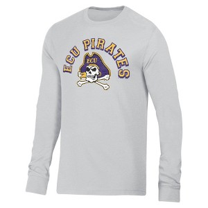 NCAA East Carolina Pirates Ash Long Sleeve Shirt : Target