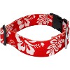 Country Brook Petz 1 1/2 Inch Deluxe Red Hawaiian Dog Collar - image 3 of 4