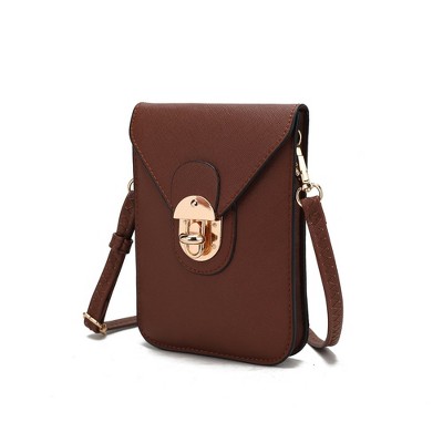 MKF Collection Havana Smartphone Crossbody Bag Vegan Leather Phone Holder Accessory by Mia K