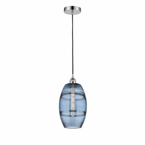 Vaz - 1 Light Cord Hung Mini Pendant In Industrial Style-9.88 Inches Tall and 8 Inches Wide - 1 of 1