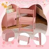 PAKASEPT Kids Vanity Table Set with Lighted Mirror, Makeup Dressing Table Set with Stool, Storage Shelves&Cabinet, for Girls, Pink - 4 of 4