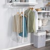 Garment Bag - Clear Hanging Closet Organizer - Durable Zippered Cover with Rod Protects Dresses, Suits, and Jackets from Dust and Moist - 4 of 4