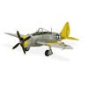 HomeRoots 4" Yellow and Gray Metal Hand Painted P-47D Thunderbolt Model Airplane - 4 of 4