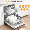 Heynemo 24" Built-in Dishwasher, 14-16 Place Settings Large Capacity Dish Washer, Stainless Steel Dishwasher Machine with Adjustable Racks,8 Programs - 4 of 4