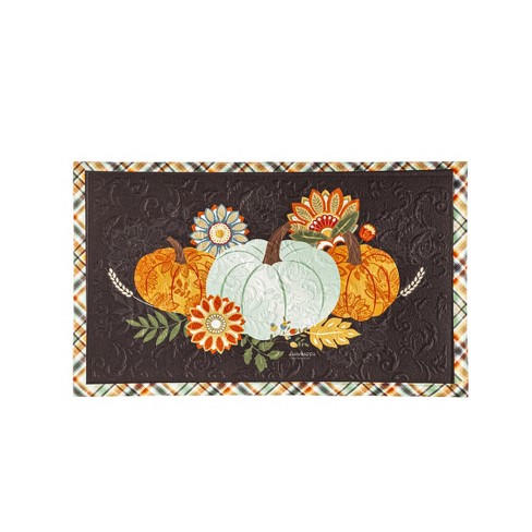 Evergreen Pumpkin Home Coir Mat