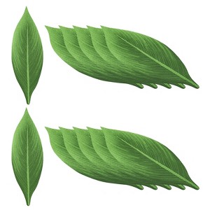 Unique Bargains Faux Durable Lifelike Reusable Artificial Palm Leaves - 1 of 4