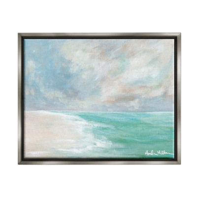 Stupell Industries Peaceful Beach Foam Shore SceneryFloater Canvas Wall Art