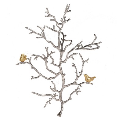 Small Atelier Branch Wall Sculpture Silver/Gold - A&B Home
