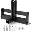 COZONY 3 Point Trailer Hitch with 2" Receiver, Category 1 Quick Hitch Adapter, Heavy Duty Drawbar, Suitcase Weight Brackets, Tractor Attachment - 4 of 4