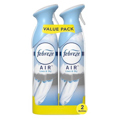 Photo 1 of Febreze Odor Eliminating Air Freshener Room Spray - Linen &#38; Sky Scent - 17.6 fl oz/2pk