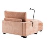 Beige Chenille Reclining Single-Sided Armrest Sofa With Bracket Ultra-Comfortable Single Recliner Sofa For Living Room - 4 of 4