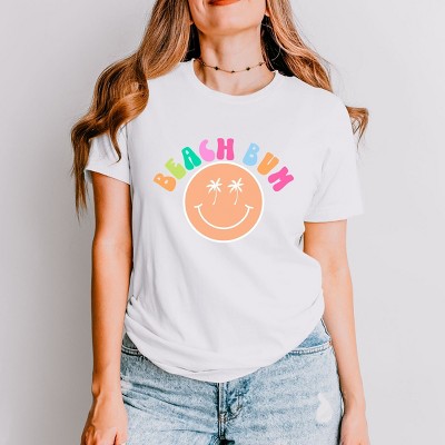 Simply Sage Market Beach Bum Smiley Face Short Sleeve Tee