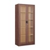 Mlezan Display Cabinet: Glass Doors, 4 Adjustable Shelves, Locking Case. Ideal for Home, Office, or Clinic. Assembly Required. - 2 of 4