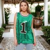 Anna-Kaci Women's Sparkle Glitter Number 1 T-Shirt Sequin Tank Top Blouse - 2 of 4