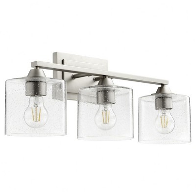 Quorum Lighting Dakota 3-Light Satin Nickel Vanity
