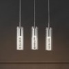 Mium Modern Style Iron/Crystal/Glass Integrated LED Linear Pendant Chrome - JONATHAN Y - 2 of 4