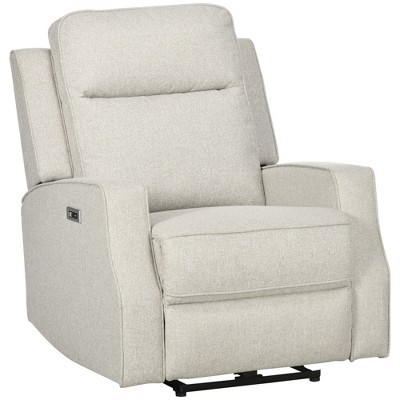 Homcom Electric Power Recliner Armchair With Usb Charging Station, Sofa ...