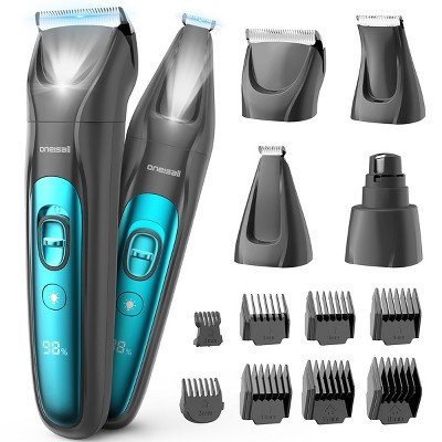 Oneisall FC10 Quiet Dog Clippers w/ LED Light, Rechargeable Nail Grinder & Hair Trimmer for Paw & Body