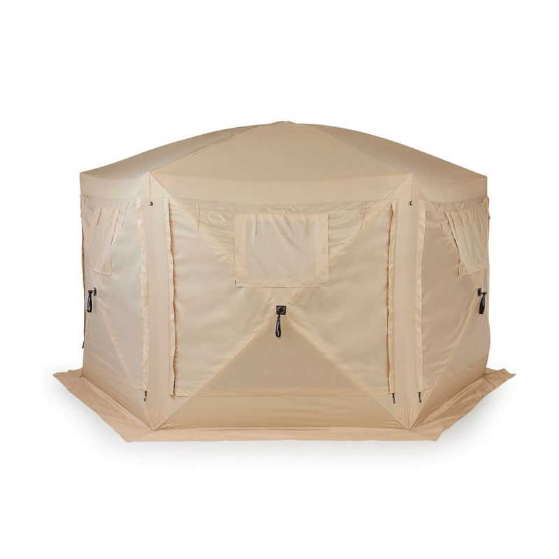 Clam Quick Set Pavilion Portable Canopy + 150 x 150 Inch Floor Tarp Attachment, 4 of 6