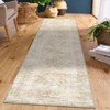 Faux Wool Machine Washable Foldable Printed Area Rug Modern Distressed Diamond Heart with Non Slip Design Stain Resistant Non Shedding Pet Friendly - 3 of 4