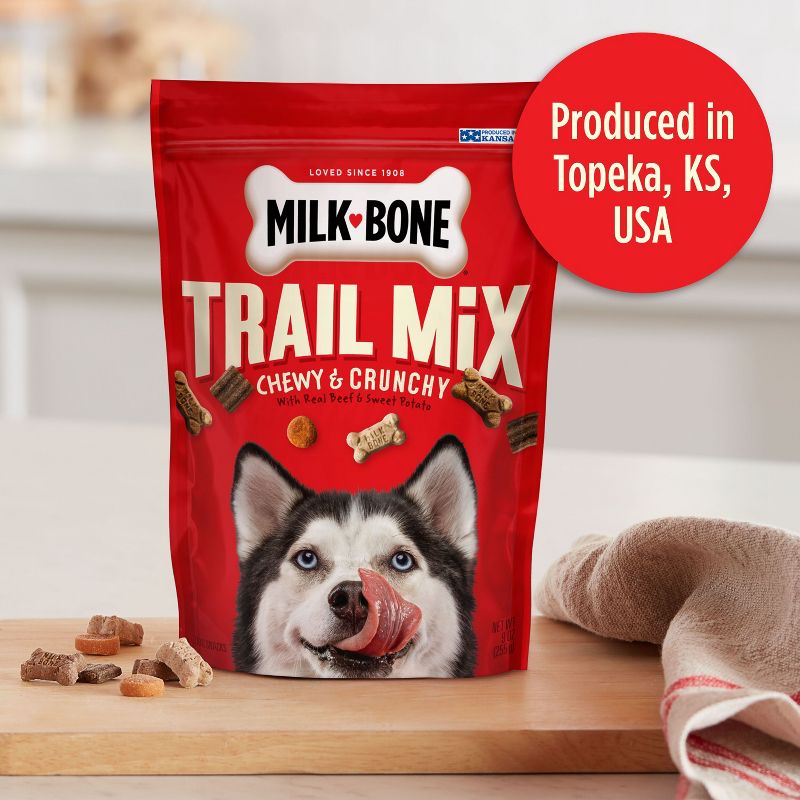 Milk-Bone Treats Bone Trail Mix Beef &#38; Sweet Potato Dog Treats -9oz, 5 of 11