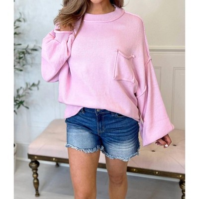 Women's Oversized Pocket Sweater - POL