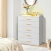 KTMBDW 5-Drawer Wood Dressers for Bedroom, drawer cabinet with Tempered Glass and RGB light for bedroom, living room - 4 of 4