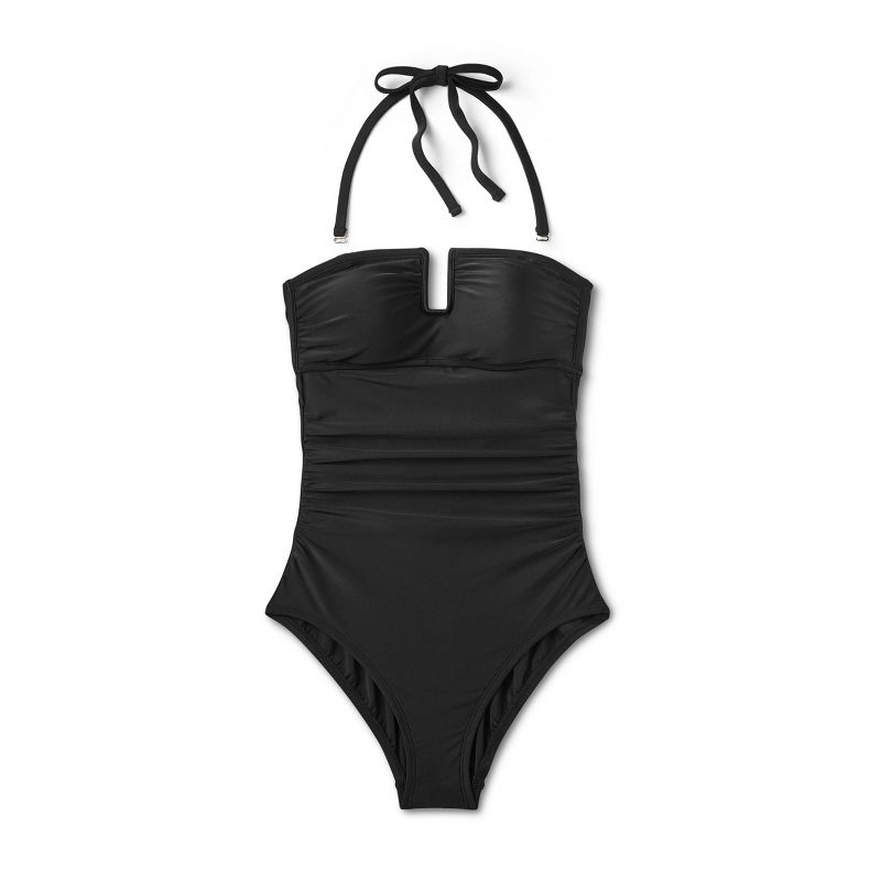 Women&#39;s U-Wire Full Coverage One Piece Swimsuit - Kona Sol&#8482; Black XS, 4 of 17