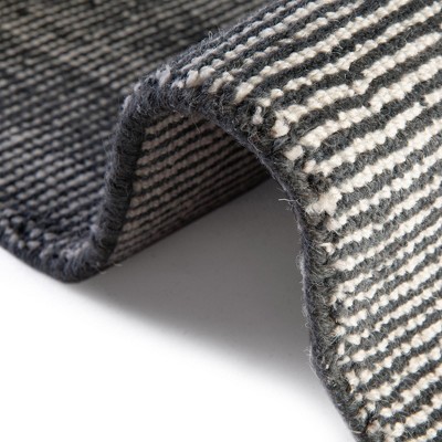 Earl Grey Square Hand-Knotted Wool Indoor Rug