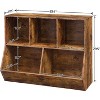 Kids Bookshelf, Bookcase Footboard, Toy Storage Cubby, 35.4" L Children's Toy Shelf, Toy Storage Cabinet - 3 of 4