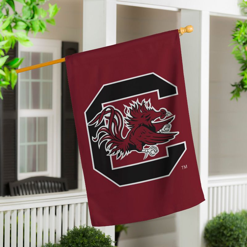 Evergreen NCAA University of South Carolina Applique House Flag 28 x 44 Inches Outdoor Decor for Homes and Gardens, 5 of 7