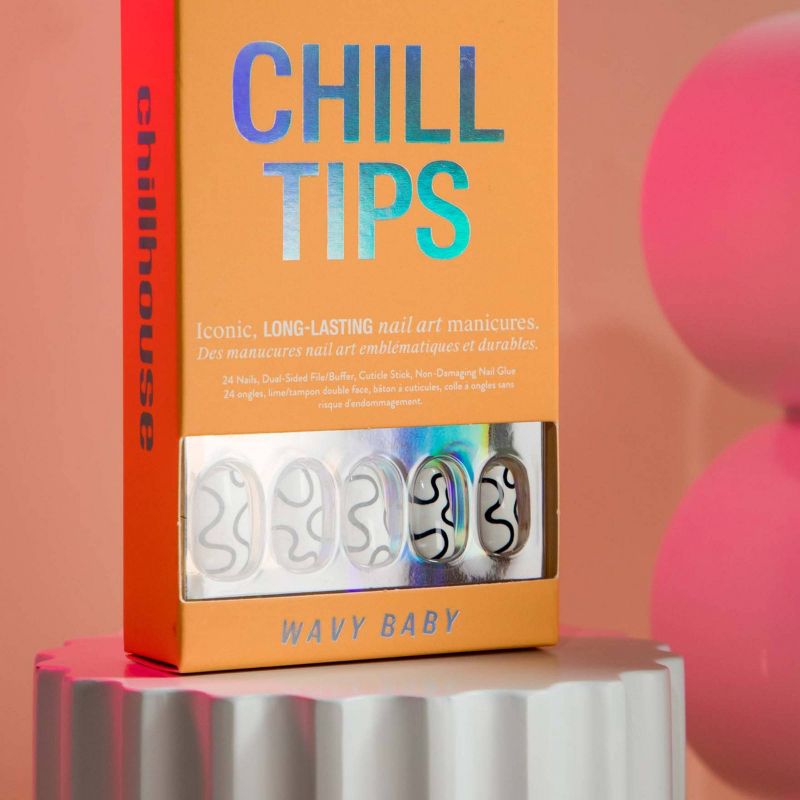 Chillhouse Chill Tips Press-On Fake Nails - Wavy Baby - 24ct, 6 of 16