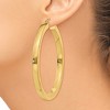 Black Bow Jewelry 3mm, 14k Yellow Gold Square Tube Round Hoop Earrings, 40mm (1 1/2 In) - 3 of 4