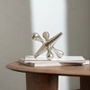 TopComfy Decorative Object Cast Aluminium Jack Paperweight for Stylish Office Desk Decor, Silver, 5.5"*5.5"*4.5" - 2 of 4
