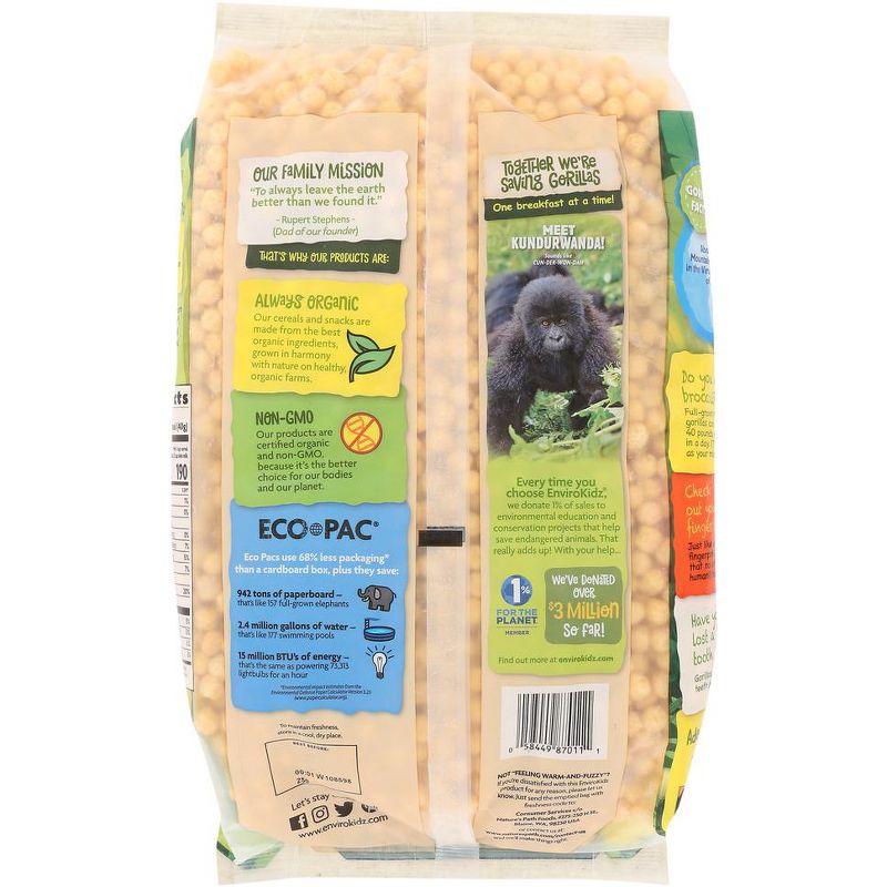 EnviroKidz Organic Gorilla Munch Corn Puffs - Case of 6/23 oz, 3 of 7