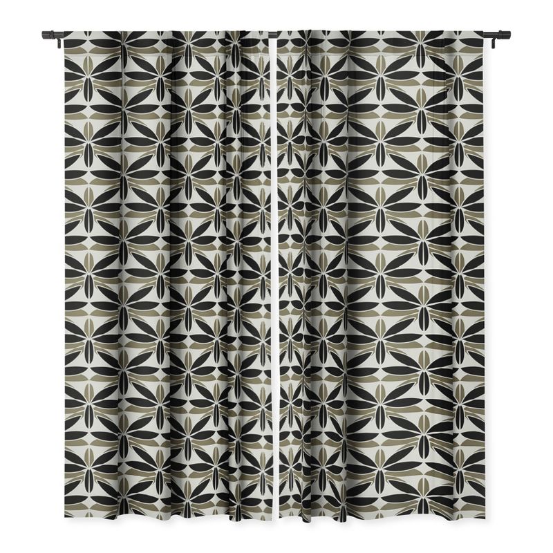 Mirimo Bali Elegant Set of 2 Panel Blackout Window Curtain - Deny Designs, 1 of 5