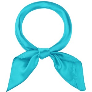 INSPIRE CHIC Women's Solid Color Satin Large Square Scarf Neckerchief Bandanas 35"x35" - 1 of 4